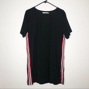 Plus Stripe Tape Side Dress